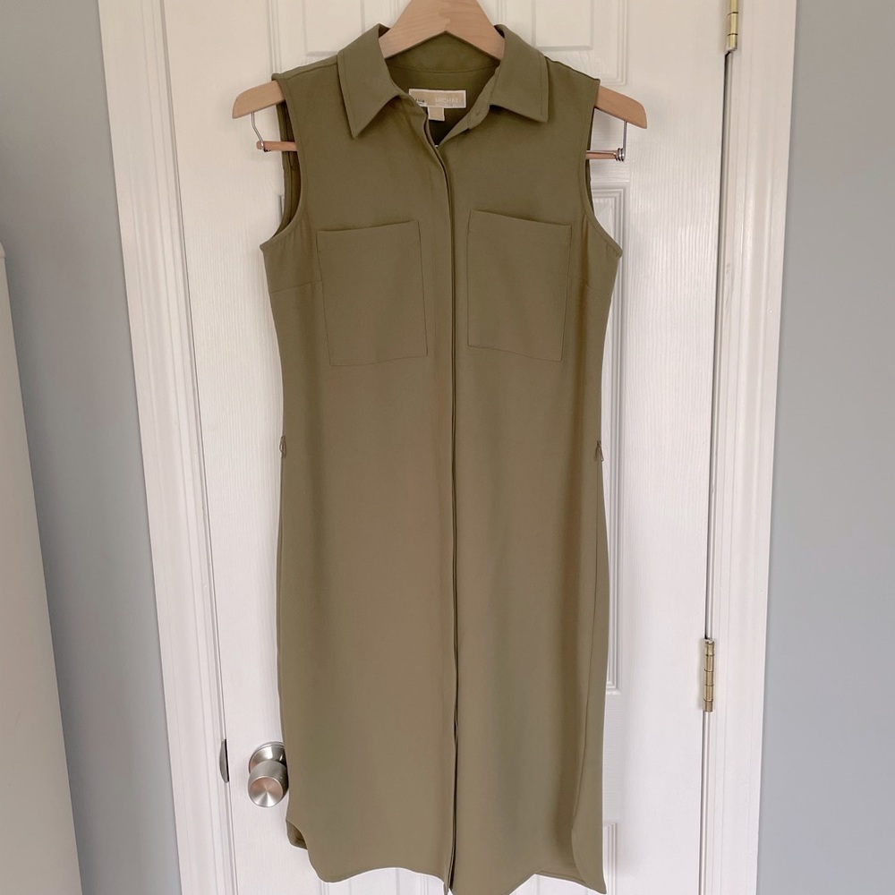 Michael Kors midi shirt dress